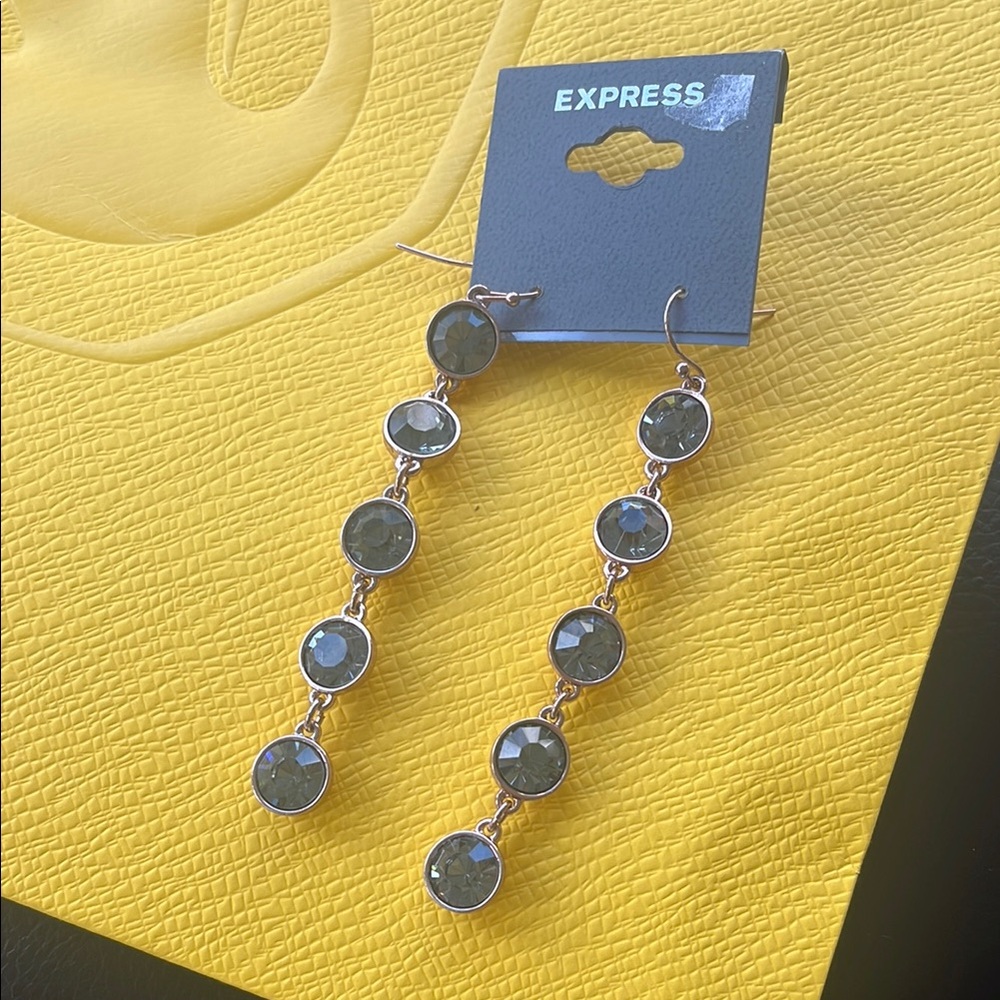Express Gold and Gray Dangle Earrings